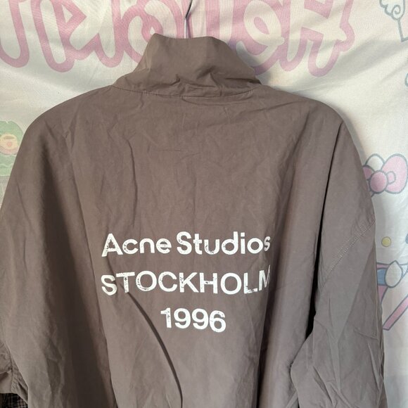 Acne Studios Plaid Patchwork Stand Collar Jacket - Picture 7 of 7